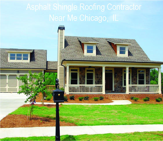 Home with new architectural shingle roof replacement