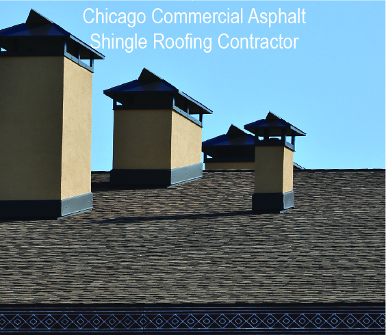 commercial asphalt shingle roof for commercial building in Chicago